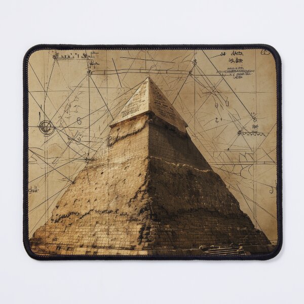 Item preview, Mysterious pyramids in architectural sketch style designed and sold by Piotrek0001.