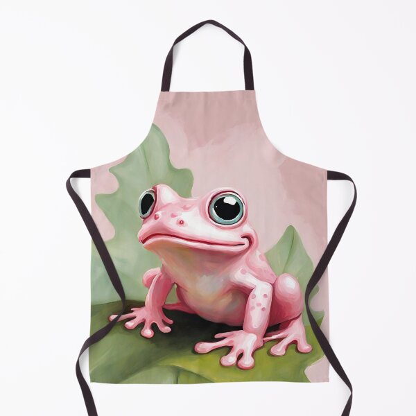 Item preview, Pink cute frog with pink background designed and sold by HawaiiSofia.