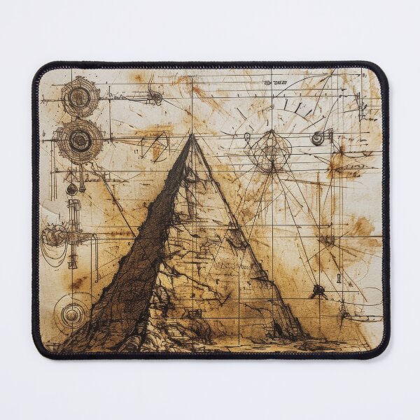 Item preview, Mysterious pyramids in architectural sketch style designed and sold by Piotrek0001.