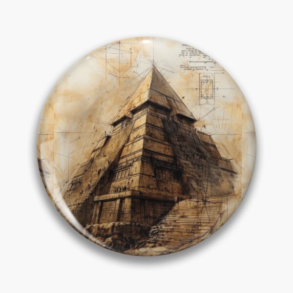Artikelvorschau, Geheimnisvolle Pyramiden im Architektur-Skizzen-Stil entworfen und verkauft von Piotrek0001.