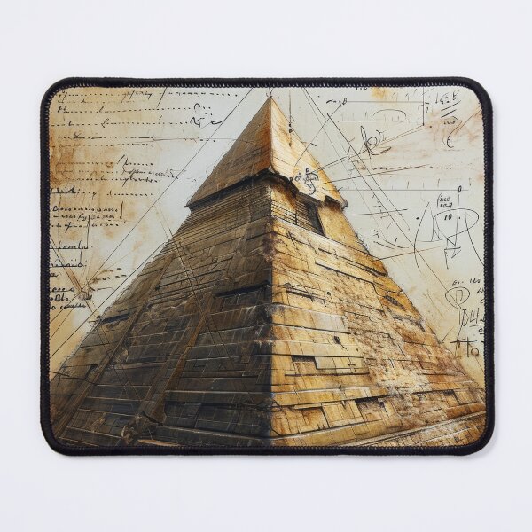 Item preview, Mysterious pyramids in architectural sketch style designed and sold by Piotrek0001.