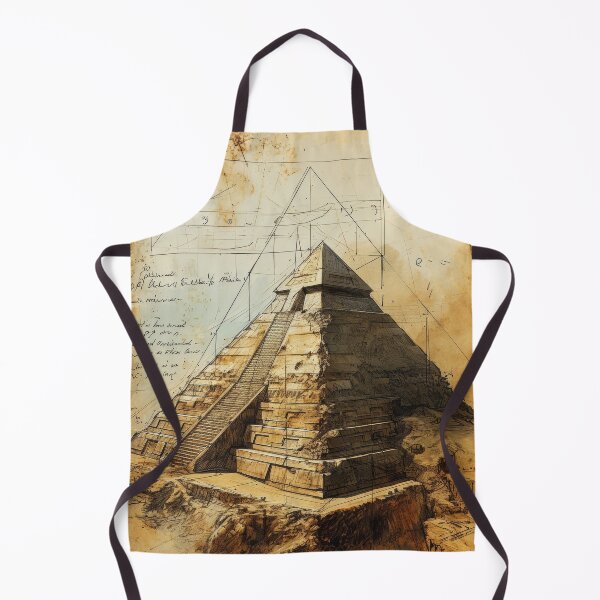 Item preview, Mysterious pyramids in architectural sketch style designed and sold by Piotrek0001.