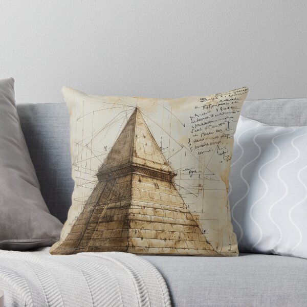 Item preview, Mysterious pyramids in architectural sketch style designed and sold by Piotrek0001.