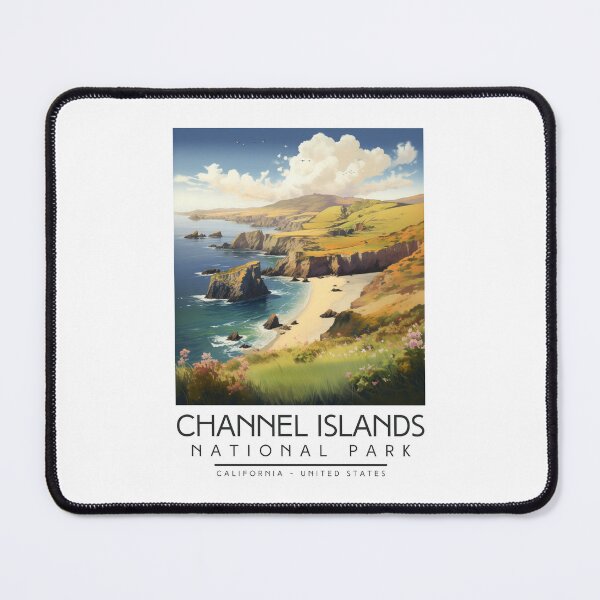 Item preview, A Vintage Illustration of Channel Islands National Park - California - US designed and sold by GoodOldVintage.