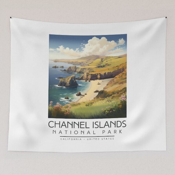 Artikelvorschau, Eine Vintage-Illustration des Channel Islands Nationalpark - Kalifornien - USA entworfen und verkauft von GoodOldVintage.