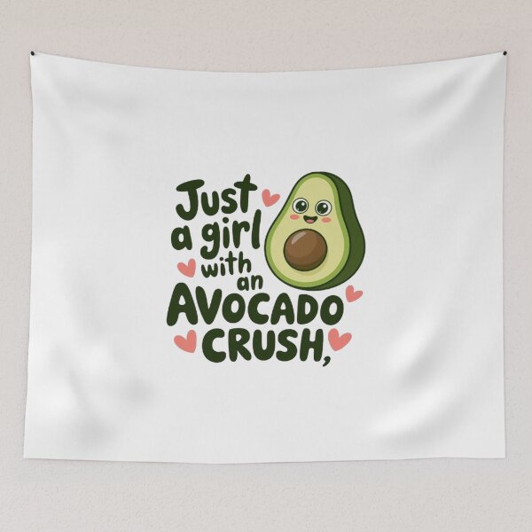 Item preview, Just a Girl with an Avocado Crush , Cute Avocado Graphic T-Shirt , funny gift  designed and sold by masteryStore.
