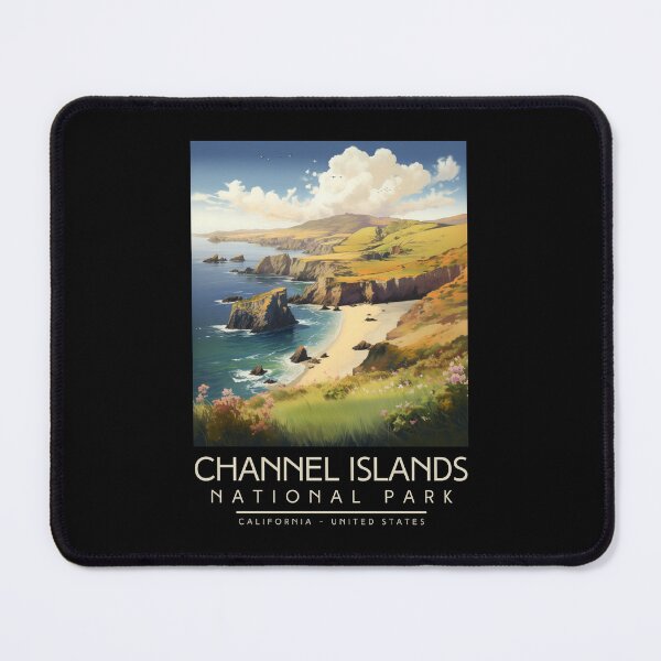 Item preview, A Vintage Illustration of Channel Islands National Park - California - US designed and sold by GoodOldVintage.