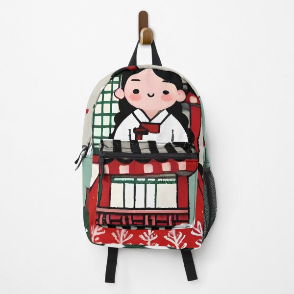Item preview, Korean Christmas Santa Claus Korean Girl Hanbok designed and sold by HowToCanadian.