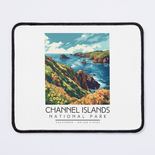 Item preview, A Vintage Illustration of Channel Islands National Park - California - US designed and sold by GoodOldVintage.