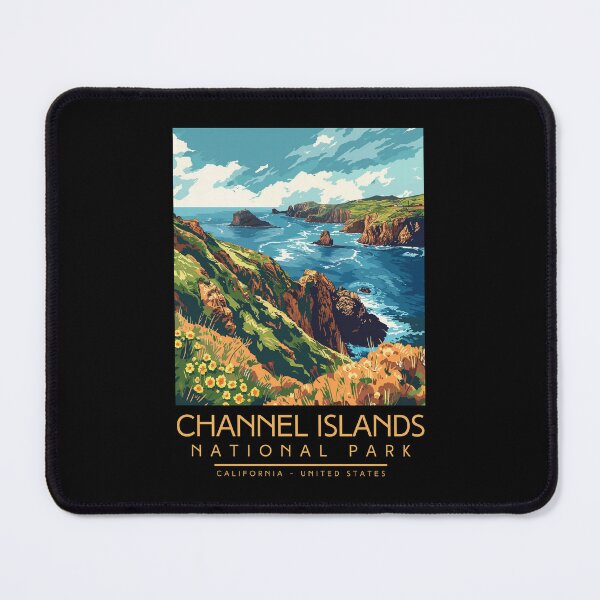Item preview, A Vintage Illustration of Channel Islands National Park - California - US designed and sold by GoodOldVintage.