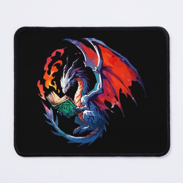 Item preview, Fantasy Magical Dragon Reading Book designed and sold by TomFrontierArt.
