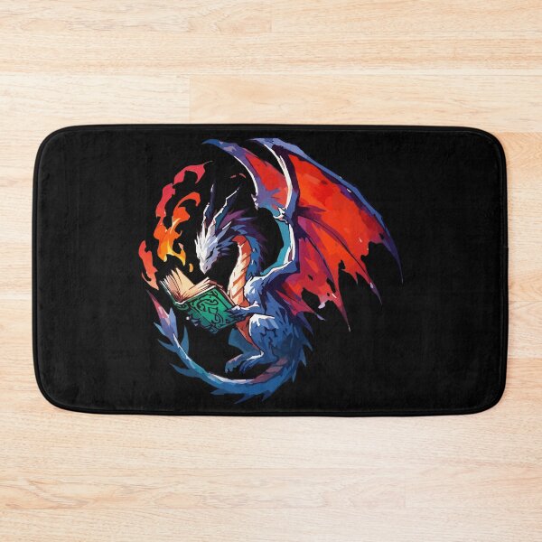 Item preview, Fantasy Magical Dragon Reading Book  designed and sold by TomFrontierArt.
