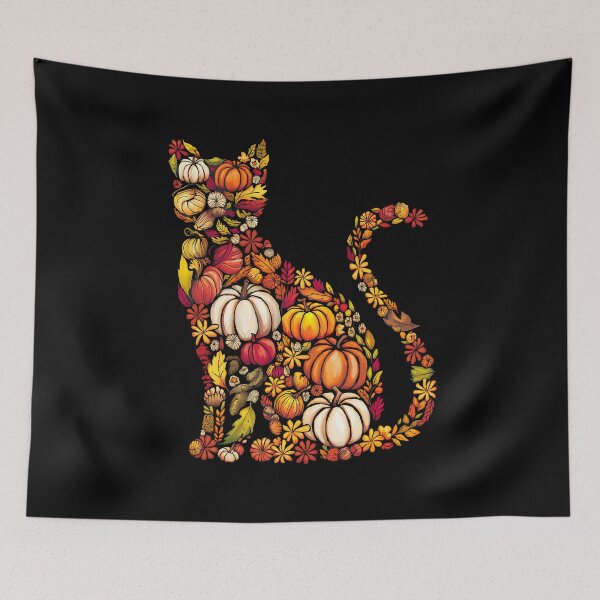 Item preview, Thanksgiving Cat shirt, Autumn Pumpkin Fall Cat, Halloween Cat designed and sold by SlocifieShop.