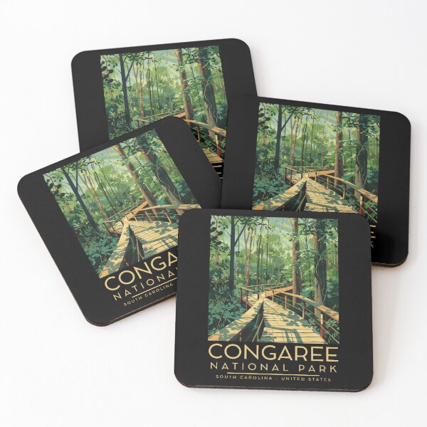 Item preview, A Vintage Illustration of Congaree National Park - South Carolina - US designed and sold by GoodOldVintage.