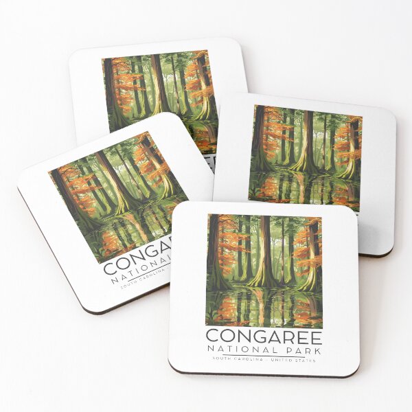 Item preview, A Vintage Illustration of Congaree National Park - South Carolina - US designed and sold by GoodOldVintage.