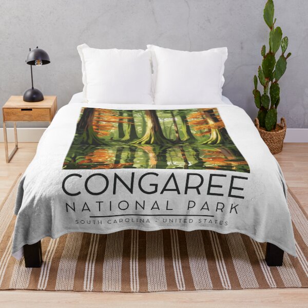 Item preview, A Vintage Illustration of Congaree National Park - South Carolina - US designed and sold by GoodOldVintage.