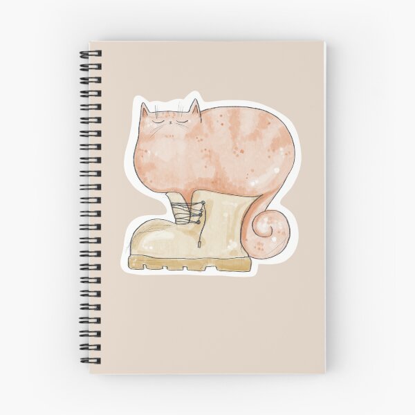 Item preview, Cute Ginger Cat In A Boot Refusing To Hike designed and sold by Julia Sol.