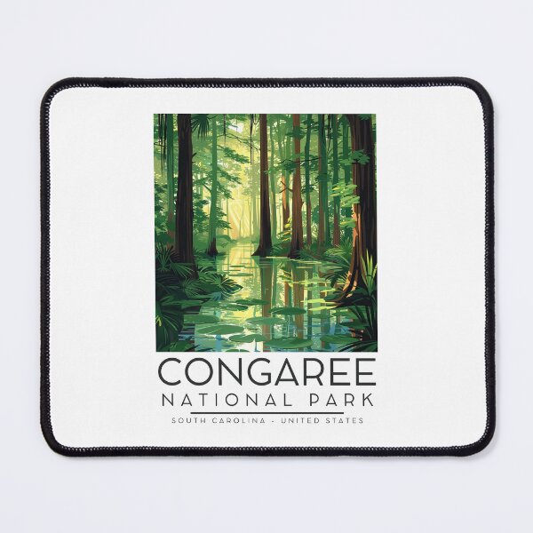 Item preview, A Vintage Illustration of Congaree National Park - South Carolina - US designed and sold by GoodOldVintage.