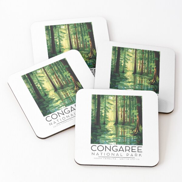 Item preview, A Vintage Illustration of Congaree National Park - South Carolina - US designed and sold by GoodOldVintage.