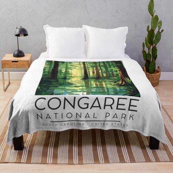 Item preview, A Vintage Illustration of Congaree National Park - South Carolina - US designed and sold by GoodOldVintage.