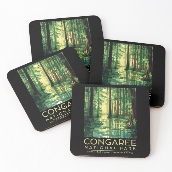 Item preview, A Vintage Illustration of Congaree National Park - South Carolina - US designed and sold by GoodOldVintage.