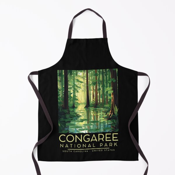Item preview, A Vintage Illustration of Congaree National Park - South Carolina - US designed and sold by GoodOldVintage.