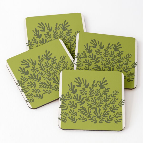 Item preview, Henri Matisse Flower, Paper Decoupes Art Green tones, Matisse Cutout's designed and sold by re-make-.