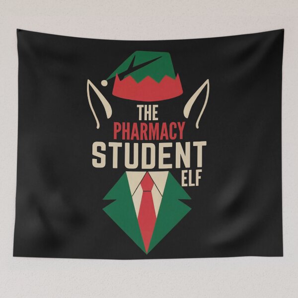 Item preview, The Pharmacy Student Elf, Funny Christmas designed and sold by Anniko Art Studio.