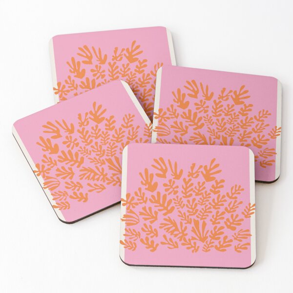 Item preview, Henri Matisse Flower, Paper Decoupes Art pink orange tones, Matisse Cutout's designed and sold by re-make-.