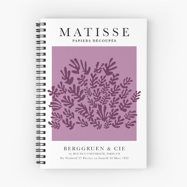 Item preview, Henri Matisse Flower, Paper Decoupes Art purple tones, Matisse Cutout's designed and sold by re-make-.