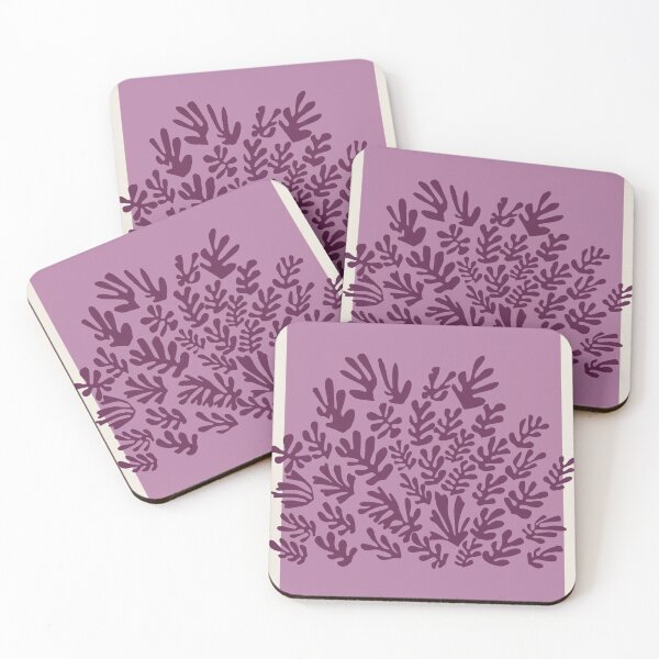 Item preview, Henri Matisse Flower, Paper Decoupes Art purple tones, Matisse Cutout's designed and sold by re-make-.