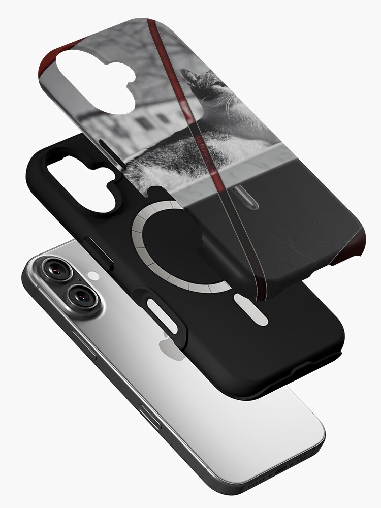 Thumbnail 2 of 4, iPhone Case, Cat Digital Art designed and sold by sabiland.