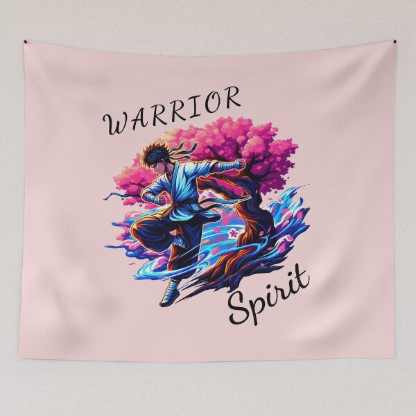 Item preview,  Martial Arts Warrior in Full Action - Unleash the Warrior Spirit designed and sold by Dantin.
