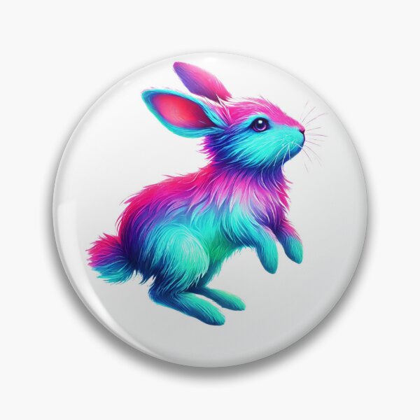 Item preview, Jumping Rainbow Bunny Art designed and sold by takeng07.