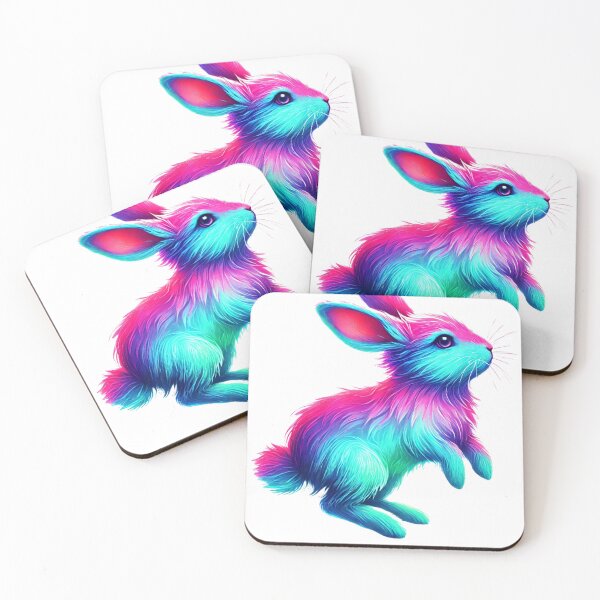 Item preview, Jumping Rainbow Bunny Art designed and sold by takeng07.