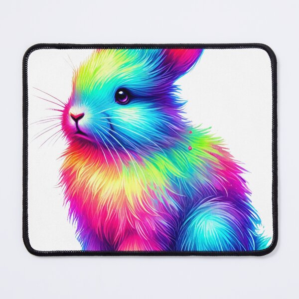 Item preview, Color Burst Bunny Fantasy Art designed and sold by takeng07.