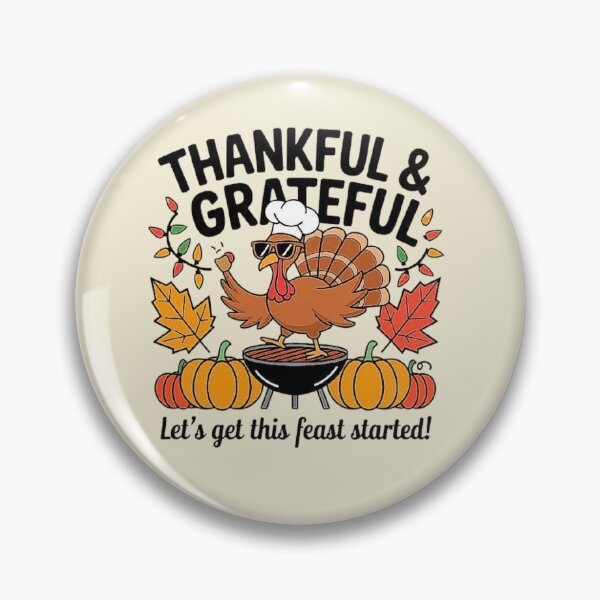 Item preview, Thankful Turkey Grilling for Thanksgiving Feast designed and sold by love3617.