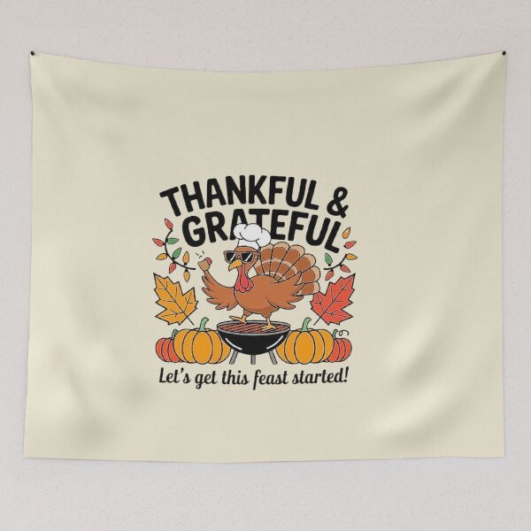 Item preview, Thankful Turkey Grilling for Thanksgiving Feast designed and sold by love3617.