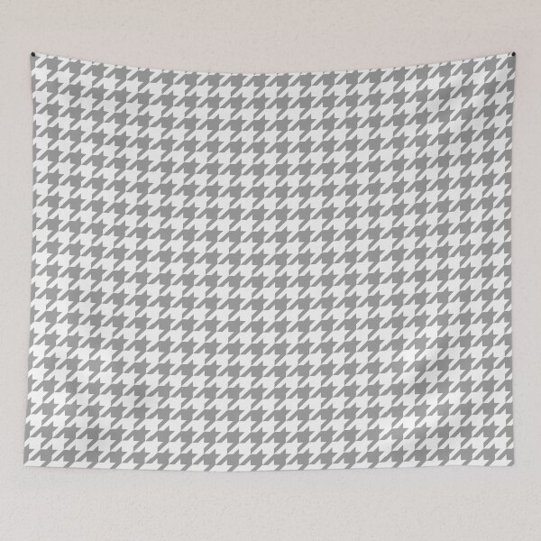 Item preview, Grey White Houndstooth Pattern Design designed and sold by PatternTitan.