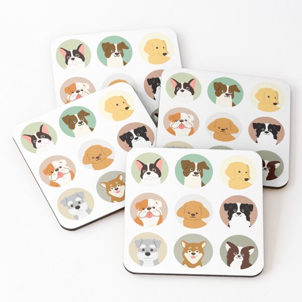 Item preview, Adorable dogs in circles designed and sold by You Store.