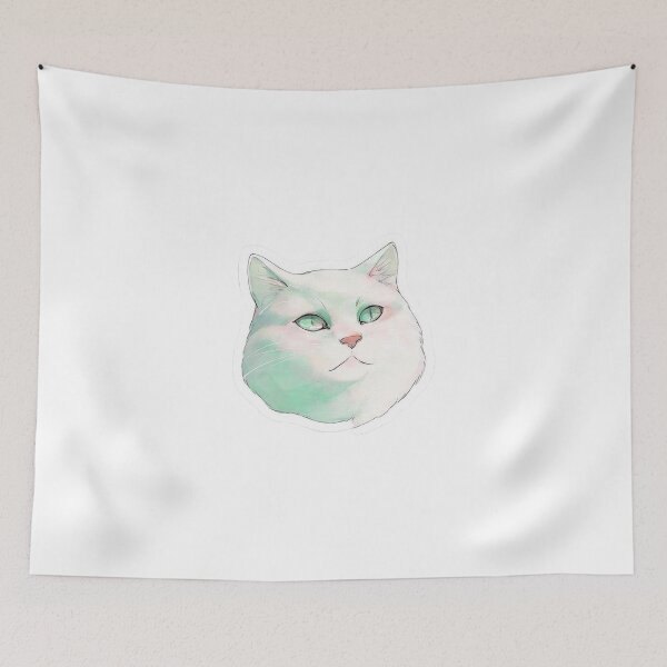 Item preview, shiney white cat designed and sold by RamsesLw.