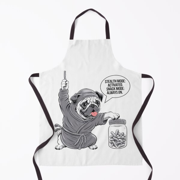 Item preview, Ninja pug in stealth mode pinching treats. | Cute pug ninja | Pug series designed and sold by pafkrusk.