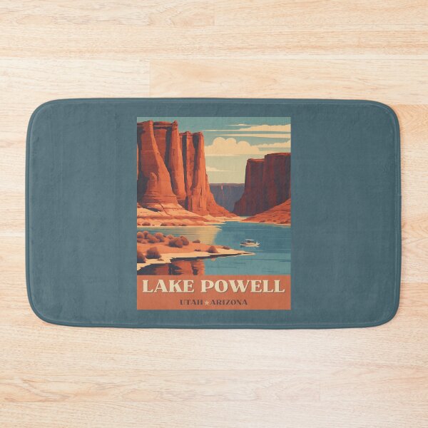 Artikelvorschau, Lake Powell, Utah, Arizona, USA im Vintage-Stil entworfen und verkauft von FarmOfCuties.