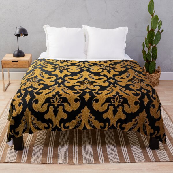 Item preview, Black & Gold Ombre Damask  designed and sold by DesignsByPrnces.
