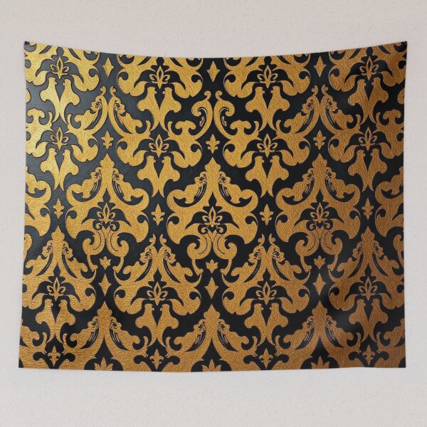 Item preview, Black & Gold Ombre Damask  designed and sold by DesignsByPrnces.