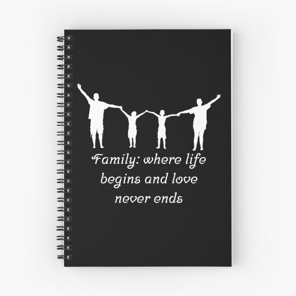 Item preview, Family: Where Life Begins and Love Never Ends – Heartwarming Family Quote Design designed and sold by mARTaCreation.