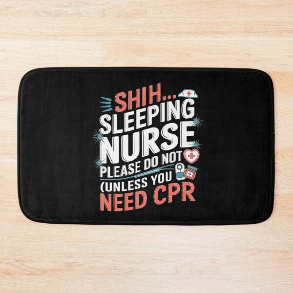 Item preview, Funny Nurse Sleeping Sign - Do Not Disturb Unless CPR Needed designed and sold by love3617.