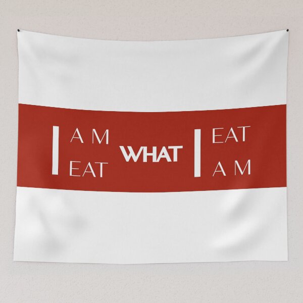 Item preview, I am What I Eat | I Eat What I Am: Minimalism with Bold Contrast, Unique designed and sold by villacreativa.