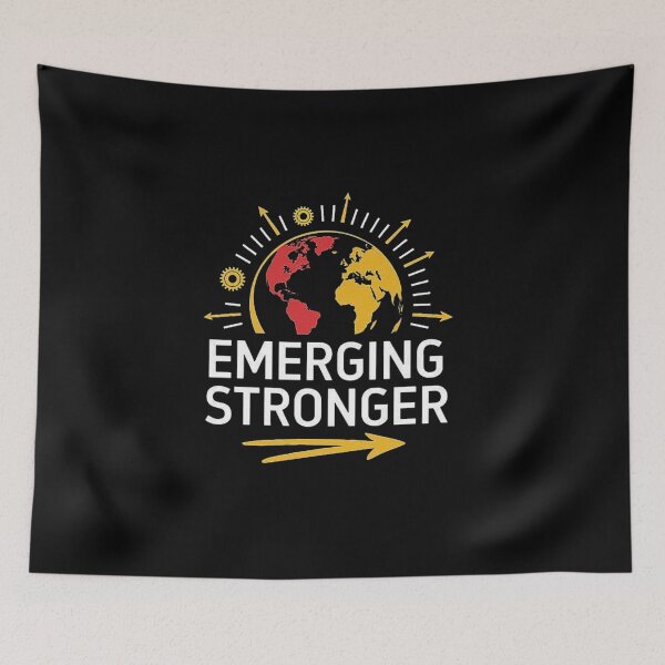 Item preview, Emerging Stronger - Motivational Global Resilience Design designed and sold by love3617.