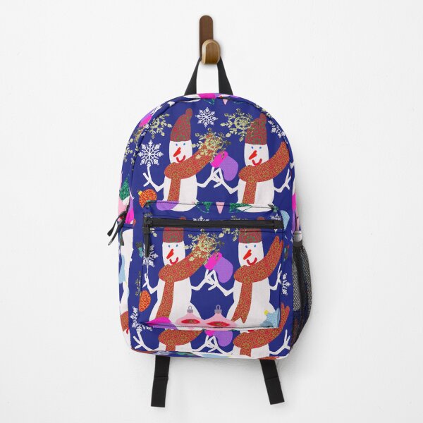 Item preview, Hand Drawn Snowmen Snowflakes Christmas Balls Glitter Snowflakes Christmas Design designed and sold by Victoria Rose.
